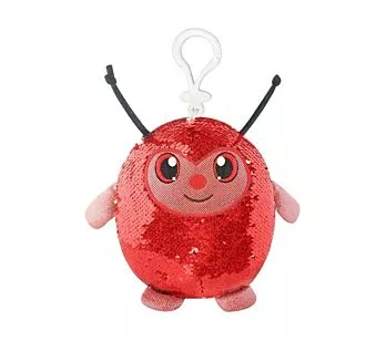 Pelúcia Infantil - Shimmeez - Joaninha - Vermelho-Prata - Toyng
