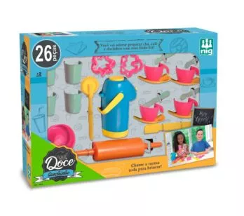 Kit Utensílios Infantil - Doce Lanchinho - 26 peças - Nig Brinquedos