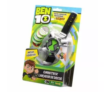 Lançador de Discos - Ben 10 - Relógio Omnitrix - Sunny Brinquedos