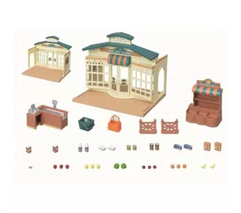 Conjunto e Cenário - Sylvanian Families - Mini Mercado - Epoch