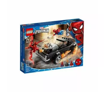 Lego Super Hero Marvel - Spiderman - Homem Aranha e Motorista Fantasma x Carnificina - 212 pcs - Lego