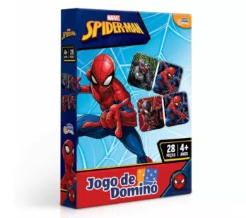 Jogo de Dominó Infantil - Marvel - Spiderman - 28 Peças - Toyster