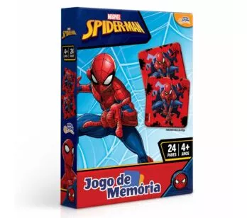Jogo da Memória Infantil - Marvel - Spiderman - 48 peças - Toyster 