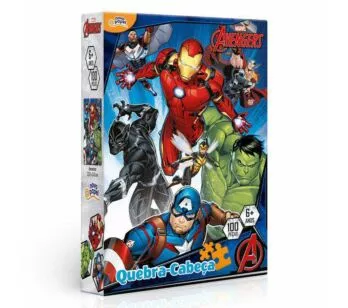 Quebra-Cabeça - 100 Peças - Marvel - Avengers - Toyster