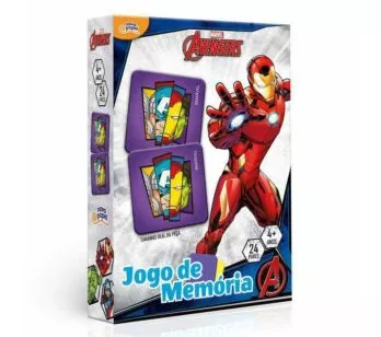 Jogo da Memória Infantil - Marvel - Avengers - 48 peças - Toyster
