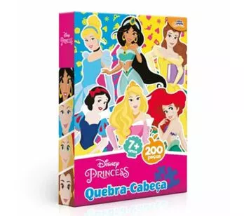 Quebra-Cabeça - 200 Peças - Princesas Disney - Toyster
