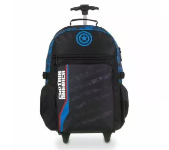 Mochila Infantil de Rodinhas - Marvel Avengers - Capitão América - Dermiwil