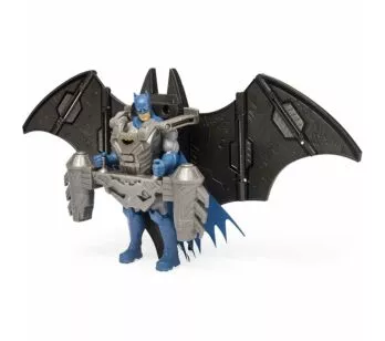 Boneco com Acessório - 10 cm - DC - Batman com Armadura de Voo - Sunny