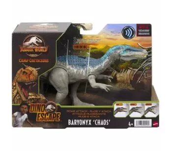 Figura Eletrônica - Jurassic World - Roar Attack - Baryonyx Chaos - Mattel