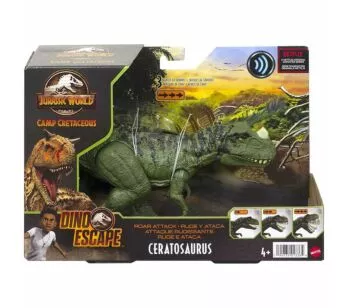 Figura Eletrônica - Jurassic World - Roar Attack - Ceratosaurus - Mattel