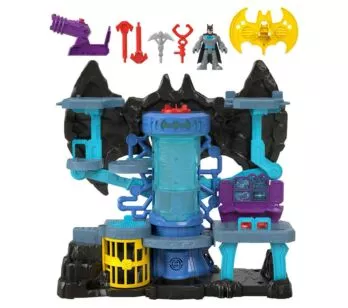 Boneco e Cenário - DC Super Friends - Batcaverna Bat-Tech - Imaginext