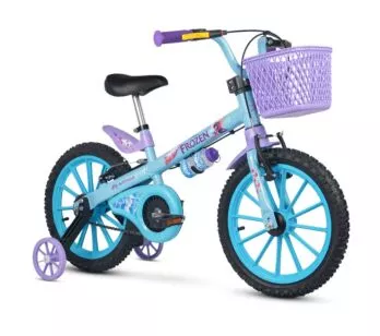 Bicicleta Infantil com Rodinhas - Aro 16 - Frozen - Nathor