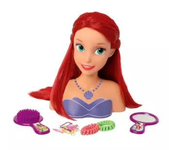 Boneca para Pentear - Styling Head - Princesas Disney - Busto Ariel - BabyBrink