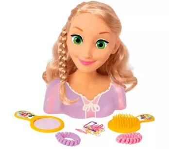 Boneca para Pentear - Styling Head - Princesas Disney - Busto Rapunzel - BabyBrink