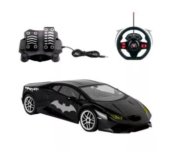 Carrinho de Controle - Volante e Pedal - Batman - Dark Running - Candide