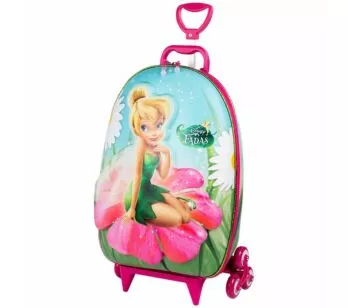 Mochila 3D de Rodinhas Infantil - Disney-Fadas - Sininho - Maxtoy
