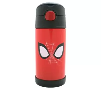 Garrafa com Canudo - Térmica - 400ml - Homem-Aranha - Zonacriativa