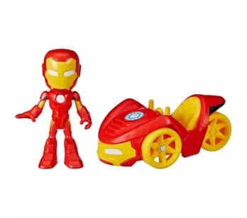 Boneco e Veículo - Spidey and His Amazing Friends - Corredor de Ferro - Hasbro