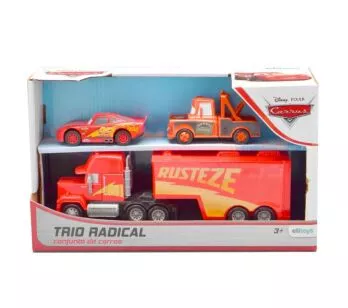 Conjunto de Carros - Disney - Trio Radical - McQueen, Mate e Mack - Etitoys