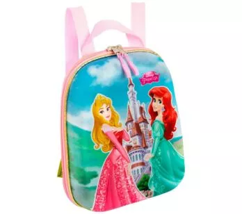 Lancheira 3D Infantil - Disney-Princesas - Castelo - Maxtoy