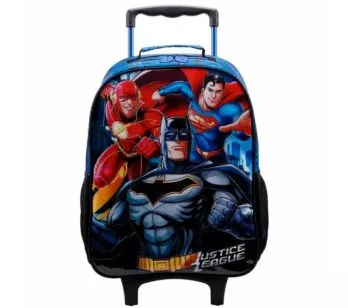 Mochila de Rodinhas Infantil - 16 - Liga da Justiça R - Xeryus