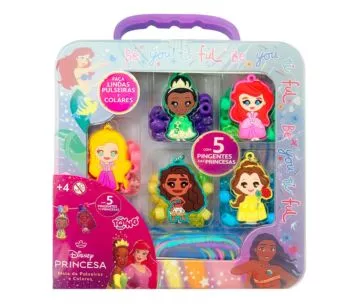 Kit Infantil - Disney Princesas - Maleta Pulseiras e Colares - Toyng