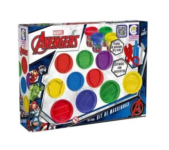 Kit Massinha de Modelar - Marvel Avengers - 4 Potes - Cotiplás