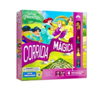Jogo de Tabuleiro - Corrida Mágica - Disney Princesas - Copag 