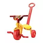 Triciclo Infantil com Haste Removível - Tchuco Implacáveis - Samba Toys