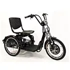 Triciclo Elétrico Lithium Freio a Disco com Ré Farol e Alarme Fox Preto - Duos Bike