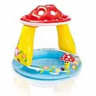 Piscina Infantil Inflável com Cobertura Solar - Cogumelo - 45 Litros - INTEX