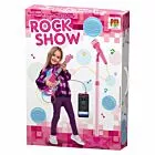 Guitarra Infantil com Microfone Pedestal - Rock Show - Rosa - DM Toys