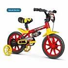 Bicicleta Infantil com Rodinhas - Aro 12 - Selim PU - Motor X - Vermelho- Nathor