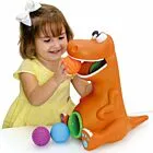 Figura de Vinil - Dinossauro - Baby Rex Bolinhas - Laranja - Adijomar