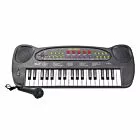 Teclado com Microfone Infantil - HS999 - Preto - DM Toys