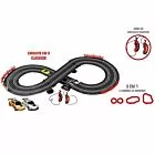 Pista de Corrida com Carrinhos - Auto Pista Turbo Run - 3 em 1 - DM Toys
