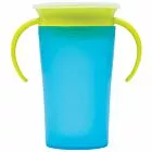 Copo de Treinamento 360 Bebê - Alça Removível - 260ml - Azul - Buba