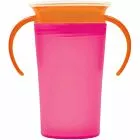 Copo de Treinamento 360 Bebê - Alça Removível - 260ml - Rosa - Buba