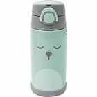 Garrafa com Canudo - Aço Inox - Térmica - 400 ml - Gumy - Verde - Buba
