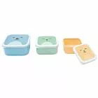 Kit 3 Potinhos com Tampas - Infantil - Gumy - Azul - P - M - G - Buba