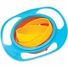 Pratinho Tigela - Giro Bowl com Tampa - 130ml - Azul - Buba