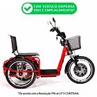 Triciclo Elétrico - Village PAM - 800w Lithium - Vermelho - Plug and Move