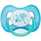 Chupeta - Silicone Ultra Soft - 0-6m - Comfort - Foguete Azul - Buba