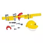 Kit Ferramentas Infantil - Mega Oficina - Capacete e Cinto - 15 Peças - Samba Toys