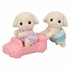 Figuras - Sylvanian Families - Gêmeos Coelho Floral - Epoch Magia