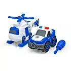 Kit Viatura + Helicoptero- 33 peças - Pakitoys