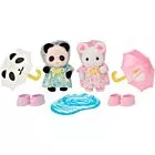 Figuras - Sylvanian Families - Caminhando na Chuva - Epoch Magia