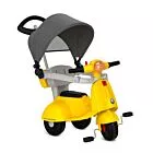 Triciclo Infantil - Passeio e Pedal - Banderetta com Capota - Amarelo - Bandeirante