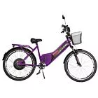 Bicicleta Elétrica - Aro 24 - Duos Confort - 800w 48v 15ah - Violeta - Duos Bikes