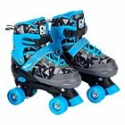 Patins Quad com Acessórios - Ajustável - 30 a 33 - M - Azul - DM Radical